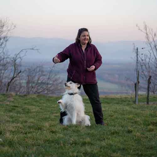 Septemberhund Blog Körpersprache Mensch - Frau mit Hund